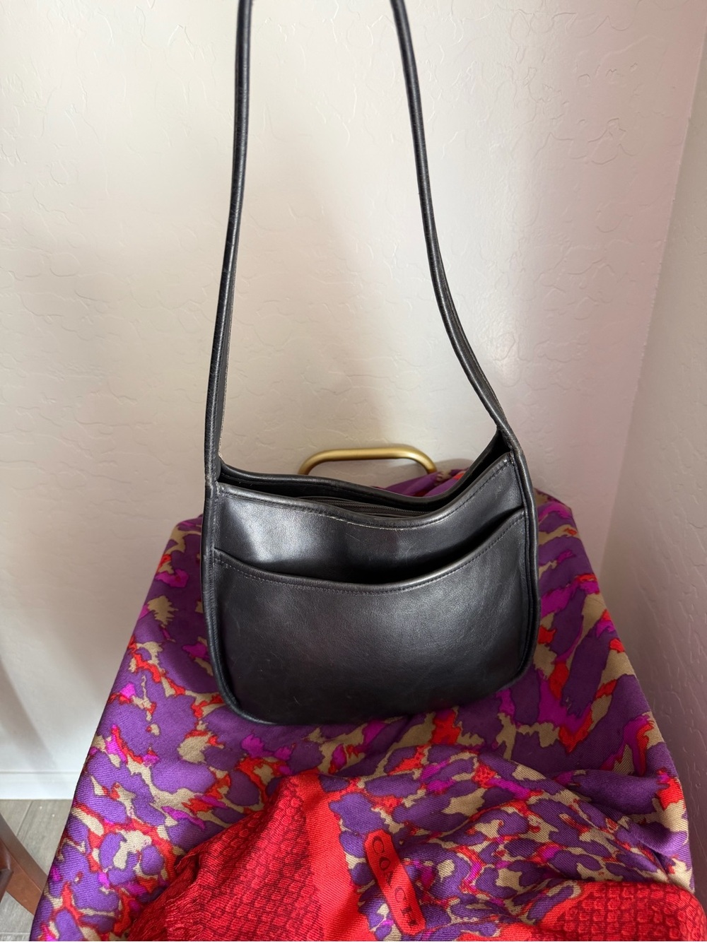 Vintage Coach Black Compartment Ergo 9047